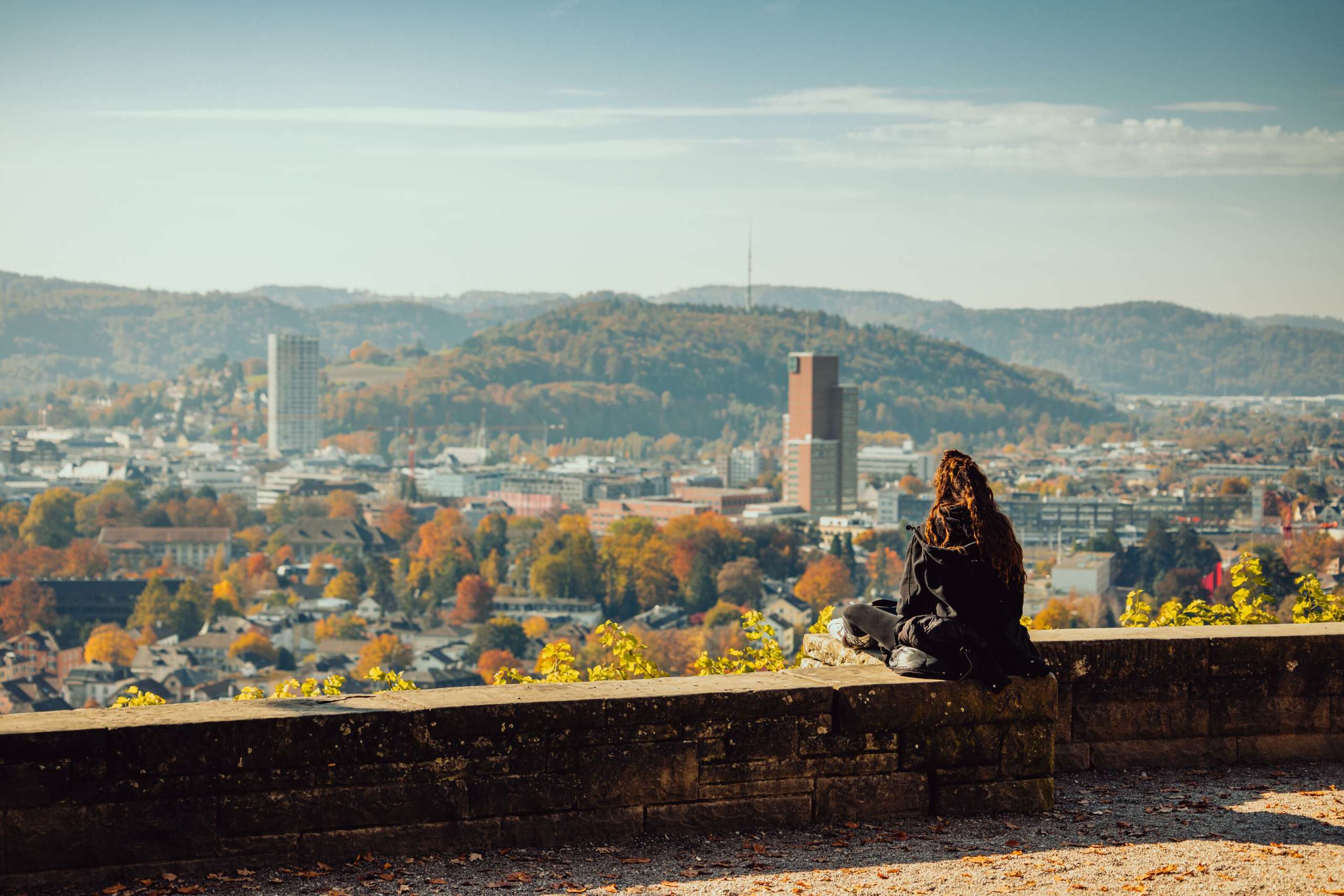 Aussicht, Aussichtspunkt, Goldenberg, Roter Turm