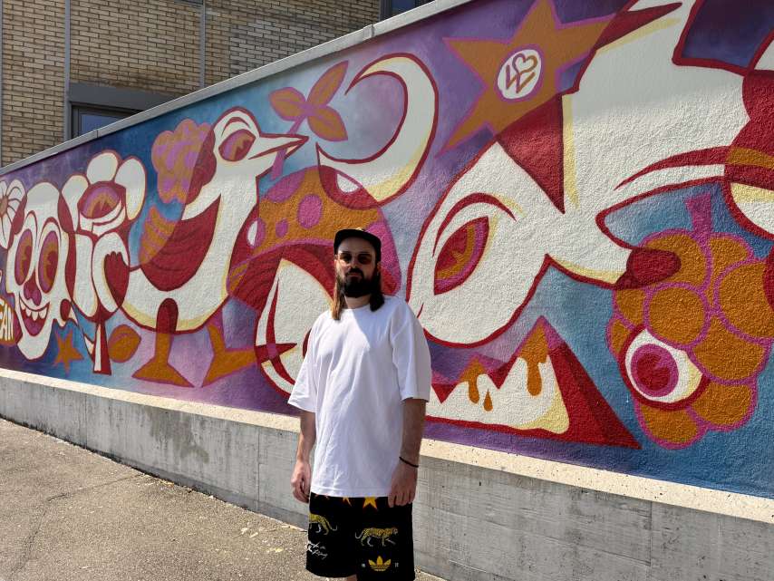 Streetart 2025: «Walk of Fame» von Wonky ziert neu die Wand am Bahnmeisterweg